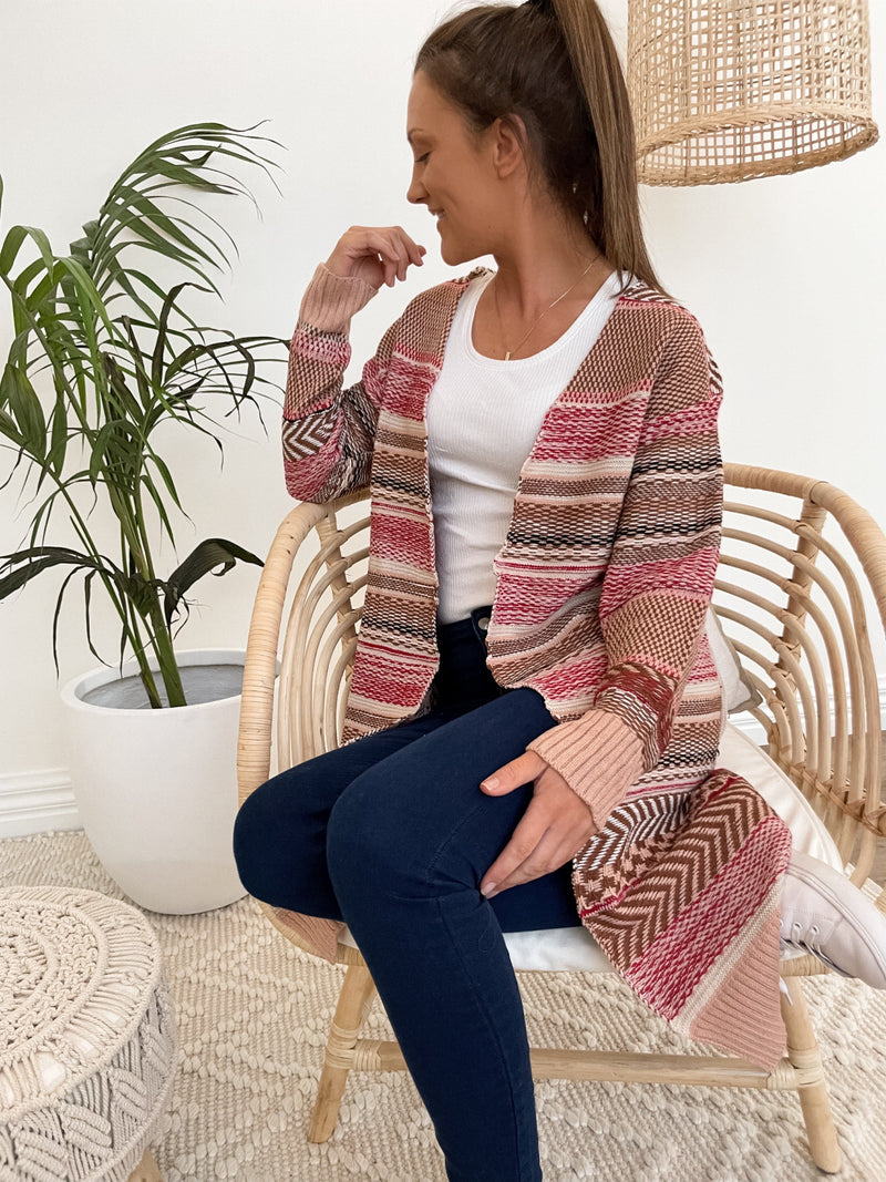 Konya Cardigan - Red